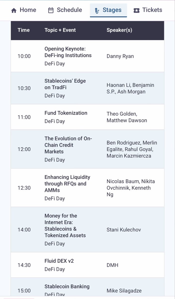 DeFi Today is happening….

today 🤯

the first ever EF-led defi event, kickstarting with <a href="/dannyryan/">dannyryan</a> 

super excited for this one, congrats to the <a href="/ethconomics/">DeFi Today</a> team for driving it