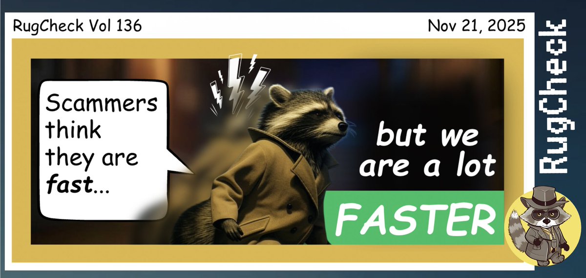 RugCheck 第136期图像，特写侦探浣熊