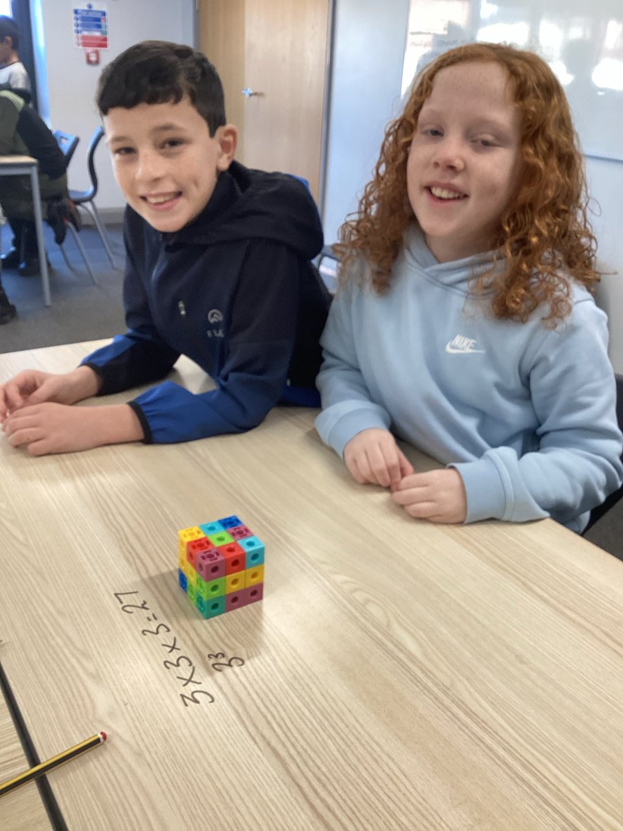 StCuthbertsPri's tweet image. Year 5 working hard in Maths this morning, we focused on cubed numbers and used linking cubes to help us visualise them. 🧮 ➕✖️➗ #StCuthbertsMaths