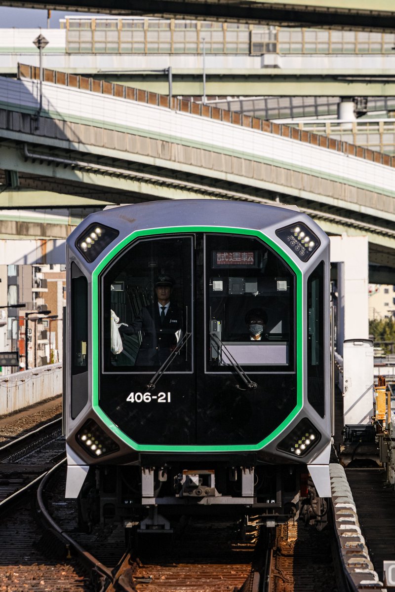 11/21 406-21f SIV確認 全線試運転 22662f モニタ確認 谷町線内試運転