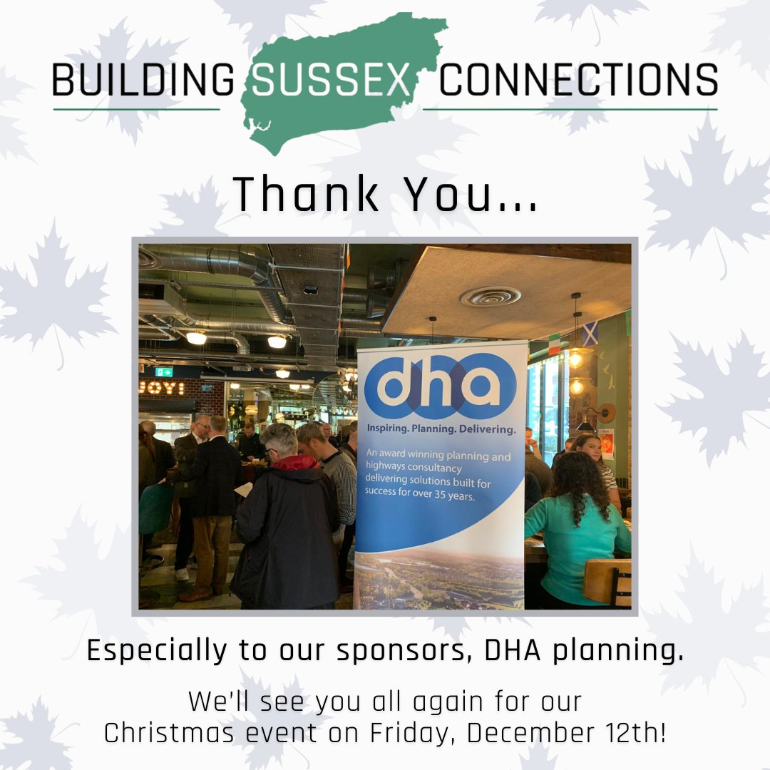 A big thank you to everybody who attended last week's networking event, it was lovely to see you all. An especially big thank you to our event sponsors <a href="/dhagroup/">DHA</a> 🎉

Our next event will be on Friday December 12th - stay tuned for more information.

<a href="/SEACompliance/">SEACompliance</a>, <a href="/Bakerwell_Ltd/">Bakerwell</a>