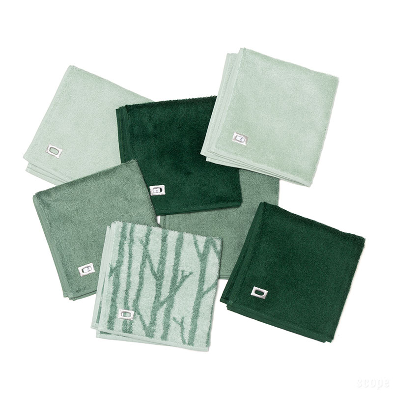 買ってよかった2025 scopeのハンドタオル七枚セット。新色のグリーン