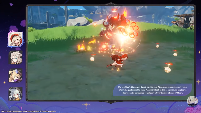 G8_Genshin's tweet image. Each Hexerei character gets their own boost and additions to their abilities after completing their designated task 🥳 The characters include Fischl, Sucrose, Mona, Klee, Albedo, Venti, Razor, and Durin!

#GenshinImpact #SpecialProgram #LunaIII #Livestream #Game8