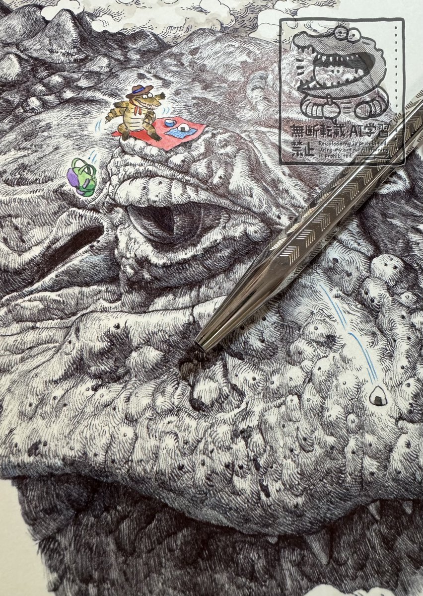 良いワニになりました。これは来年1月のArtrooming Market 12に出します。是非とも生で見ていただければと…