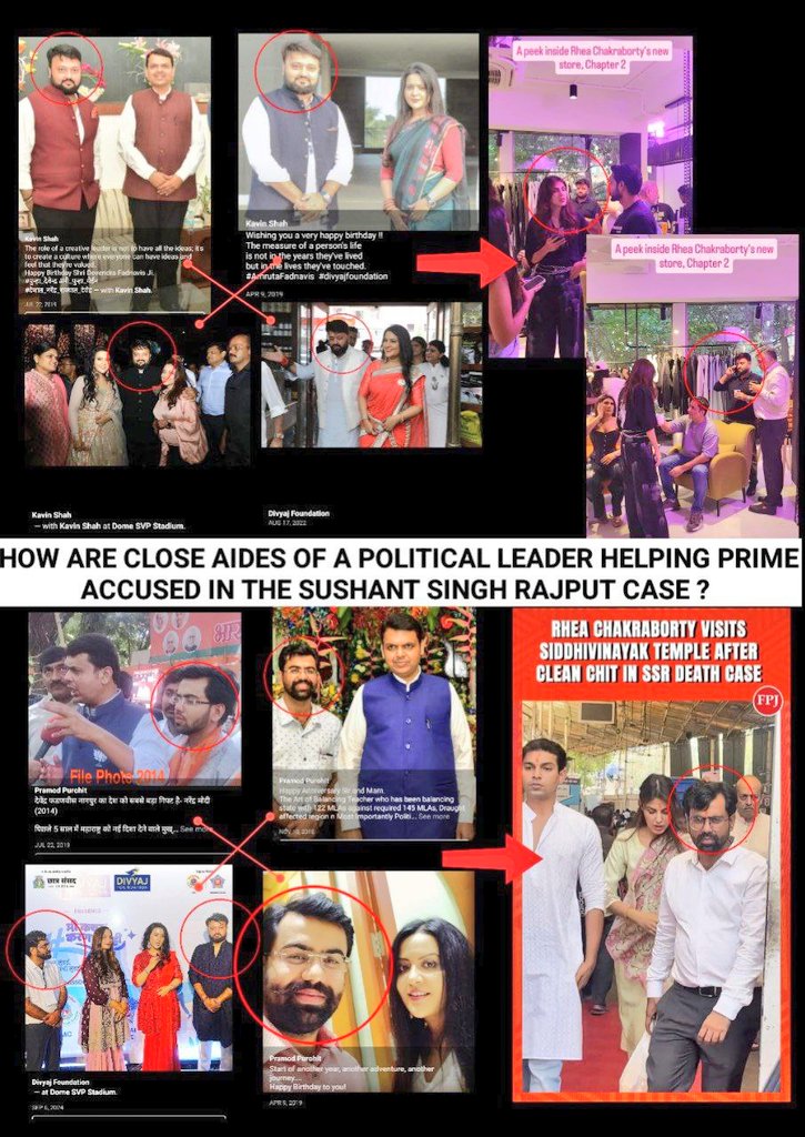 Team <a href="/CBIHeadquarters/">Central Bureau of Investigation (India)</a>

The System claims it’s Investigation..but every action,every delay 
Shielding SSR’sculprits instead of prosecuting them.
SSR Culprits Roaming Free
STILL Untouched, Unbothered,Unapologetic
<a href="/Copsview/">Praveen Sood</a>
#JusticeForSushantSinghRajput
#ArrestRheaChakraborty