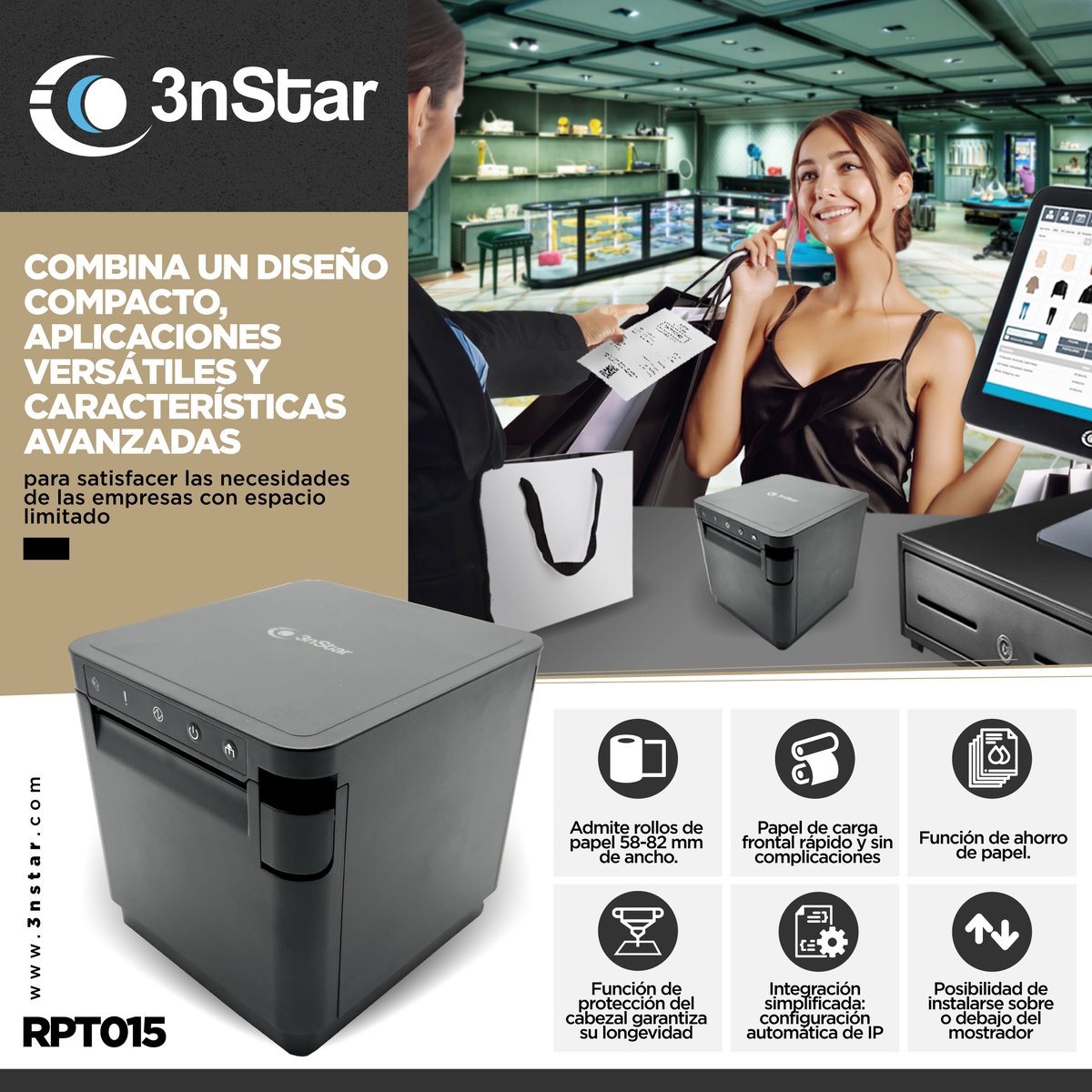 3nStar_Inc's tweet image. The 3nStar RPT015 is a compact and efficient front-loading thermal receipt printer, perfect for businesses with limited space

3nstar.com

#printer #POSprinter #POSsystems #POS #wholesale #3nstar #AIO #receiptprinter #POSThermalPrinter #ThermalPrinter