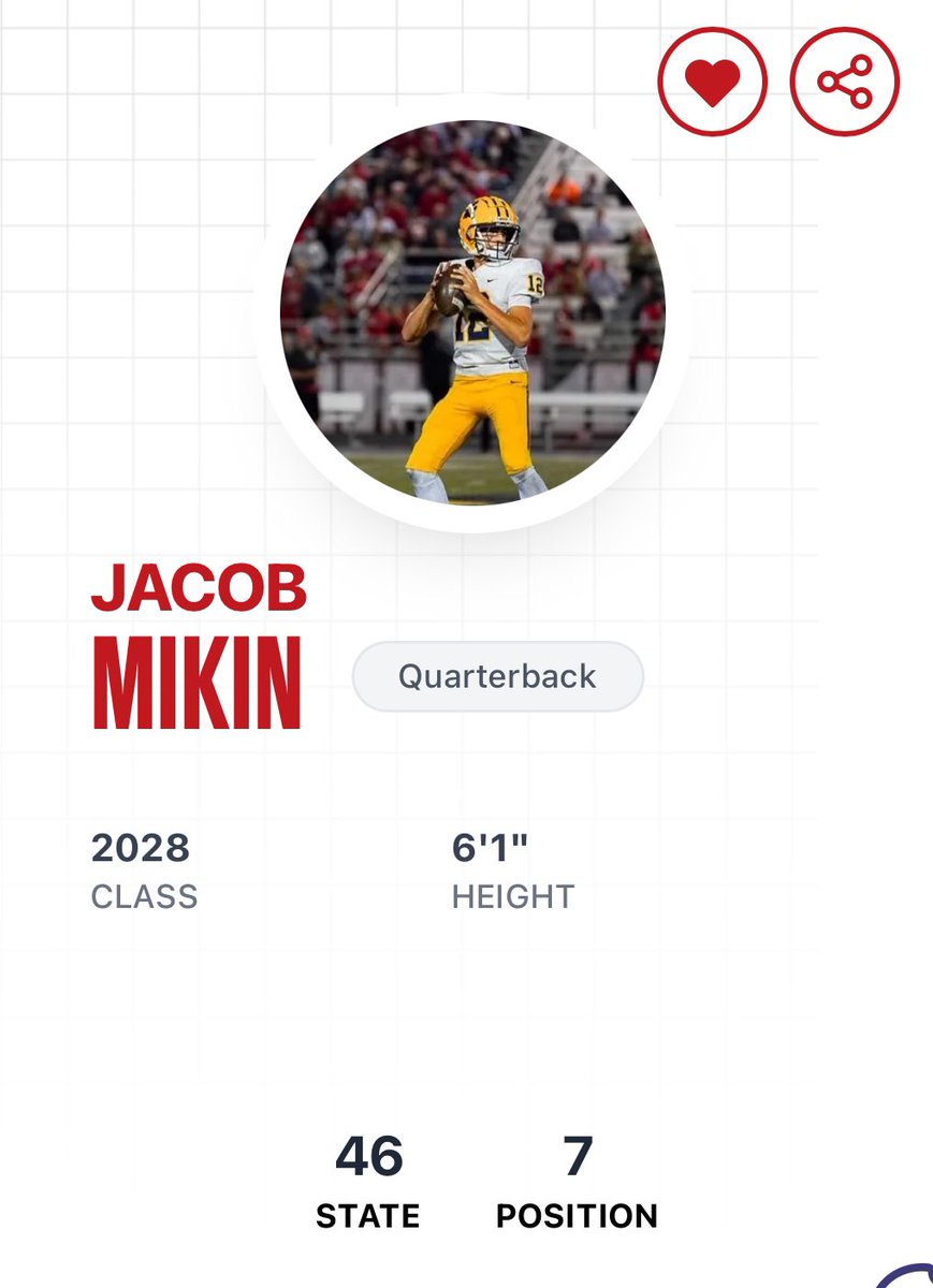 Thank you <a href="/PrepRedzoneOH/">Prep Redzone Ohio</a> for noticing me. Ranked as the #7 QB in Ohio
<a href="/WildcatRecruit/">IgnatiusFBRecruiting</a> <a href="/FBIGNATIUS/">Saint Ignatius HS Football</a> <a href="/BradMaendler/">Brad Maendler</a> <a href="/TheJoeEwell/">Joe Ewell</a> <a href="/FTGU_/">F.T.G.U.</a> <a href="/JaredLuginbill/">Jared Luginbill</a> <a href="/Bryan_Ault/">Bryan Ault - Midwest Scout</a> <a href="/TylerStevens94/">Tyler Stevens</a>