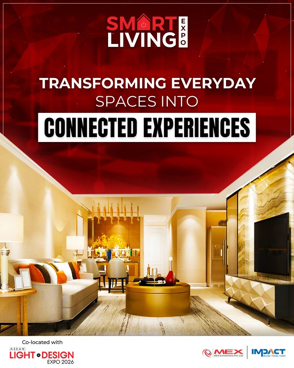 smartliving_th's tweet image. Every corner of modern living is evolving into a seamless blend of design, intelligence, and interaction.

👉 𝐒𝐡𝐨𝐰 𝐈𝐧𝐟𝐨 :
📍 IMPACT Exhibition Centre, Bangkok, Thailand

#Smartlivingexpothailand #ASEANLightDesign #LightingDesign #Expo2025 #Innovation #SustainableDesign