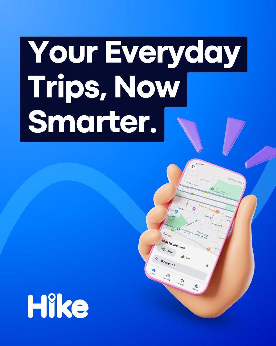 Your new Hike experience is here.

Book a ride or offer a lift — all in one clean, simple screen.

Smarter. Faster. Easier. 💙
#HikeShare #HikeApp #RideSmart