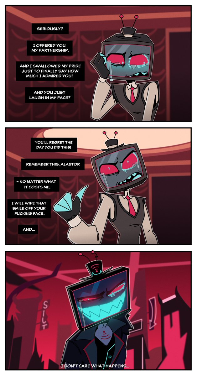 He will carry this hatred within him forever 😔 #HazbinHotel #HazbinHotelVox #RadioStatic