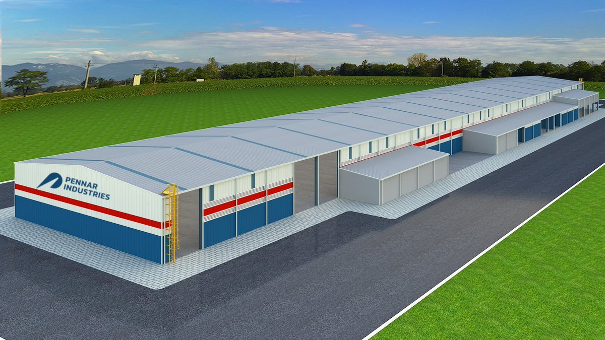 KanpurUpdates's tweet image. Pre Engineered Building manufacturing facility by Pennar Industries at Nihastha, off Kanpur-Raebareli Highway.
Commissioned in 2024.
Annual Production Capacity: 36000 MT.
80% capacity utilisation by Dec 2025 and 100% utilisation by Q1 2026.