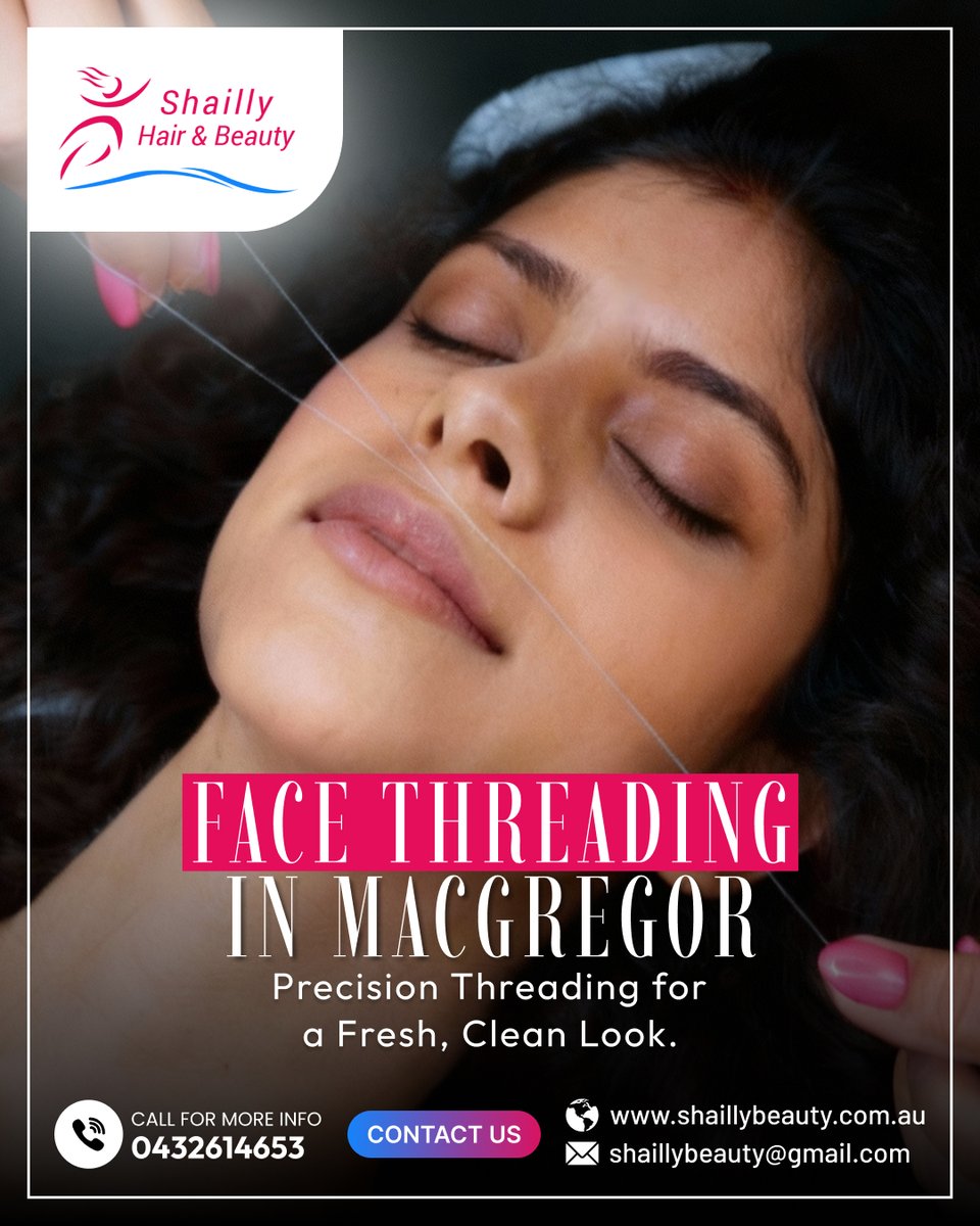 ShaillyHair's tweet image. ✨ Experience the Art of Face Threading in Macgregor ✨

Our precision threading technique gives you that fresh, clean look you&apos;ve been dreaming of! 🧵✨

📧 Email: shaillybeauty@gmail.com

#ShaillyHairAndBeauty #FaceThreading #Macgregor #EyebrowThreading #BeautyTreatment