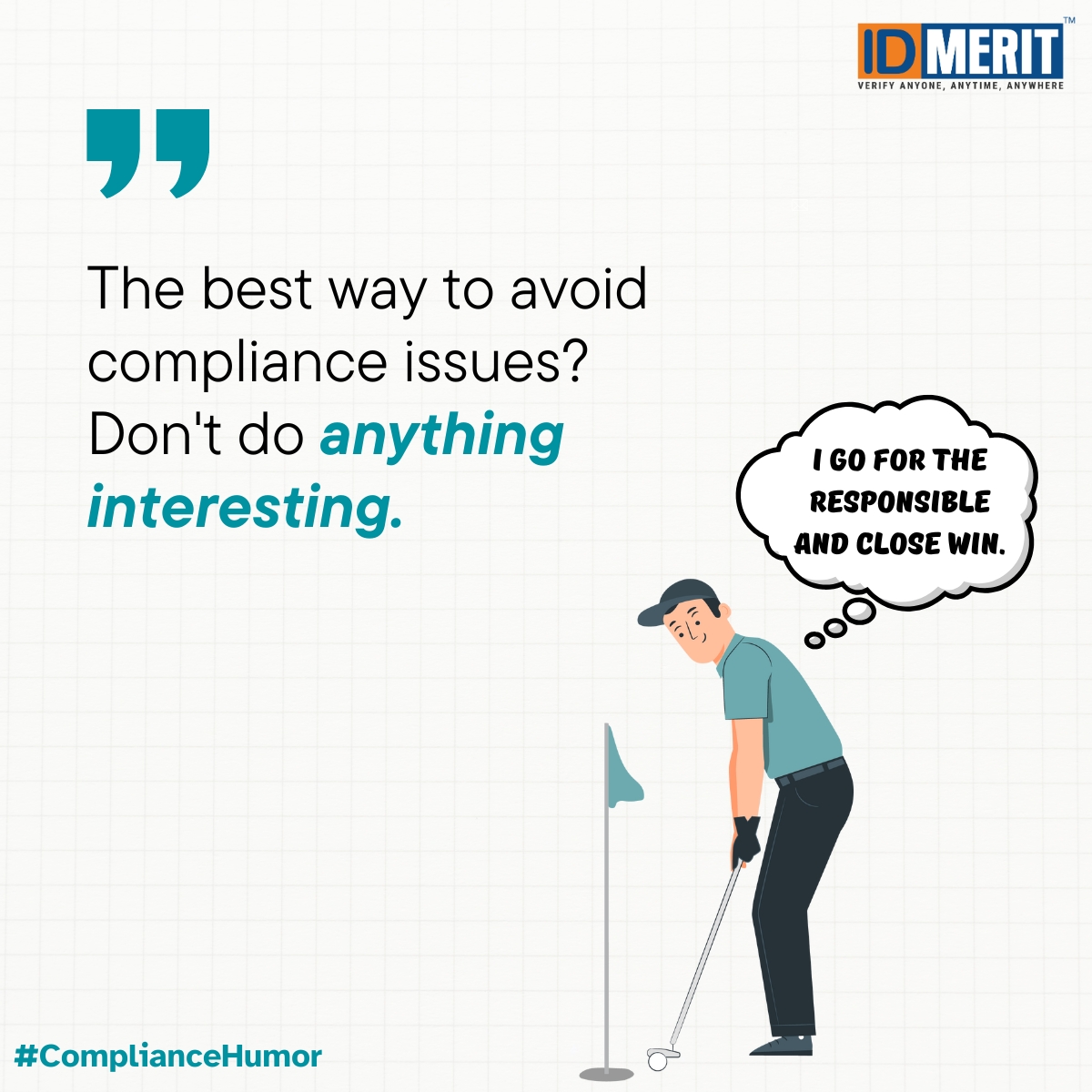 id_merit's tweet image. The best way to avoid compliance issues? Simple — don’t do anything interesting. 😏📋

But for the rest of us actually doing business, IDMERIT’s KYC and AML solutions keep compliance effortless, accurate, &amp;amp; audit-ready.

Stay compliant: idmerit.com/book-a-demo/?u…

#ComplianceHumor