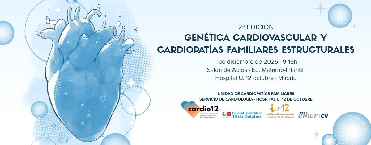 Cardio_H12O's tweet image. 2ª ed. del Curso de Genética Cardiovascular y Cardiopatías Familiares Estructurales en @hospital12Oct  una jornada apasionante para iniciarse y profundizar en el mundo de las cardiopatías heredables y la genética CV
🗓️1/12/25
🏥H.U.12 de Octubre
💓Gratuita
cardio12.es/2a-edicion-del…