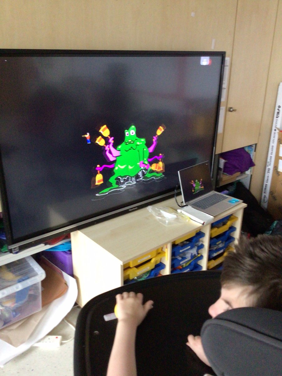 We were playing on the computer and with the switch adapted toys during EPIC time <a href="/drumparkprimary/">Drumpark</a>