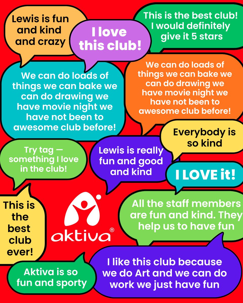 Aktiva_News's tweet image. Nothing makes us happier than hearing what children love about Aktiva—from baking and art to games, movie nights, and our welcoming staff. Their joy is what matters most!

#AktivaCamps #WraparoundCare #AfterSchoolClub #LondonParents