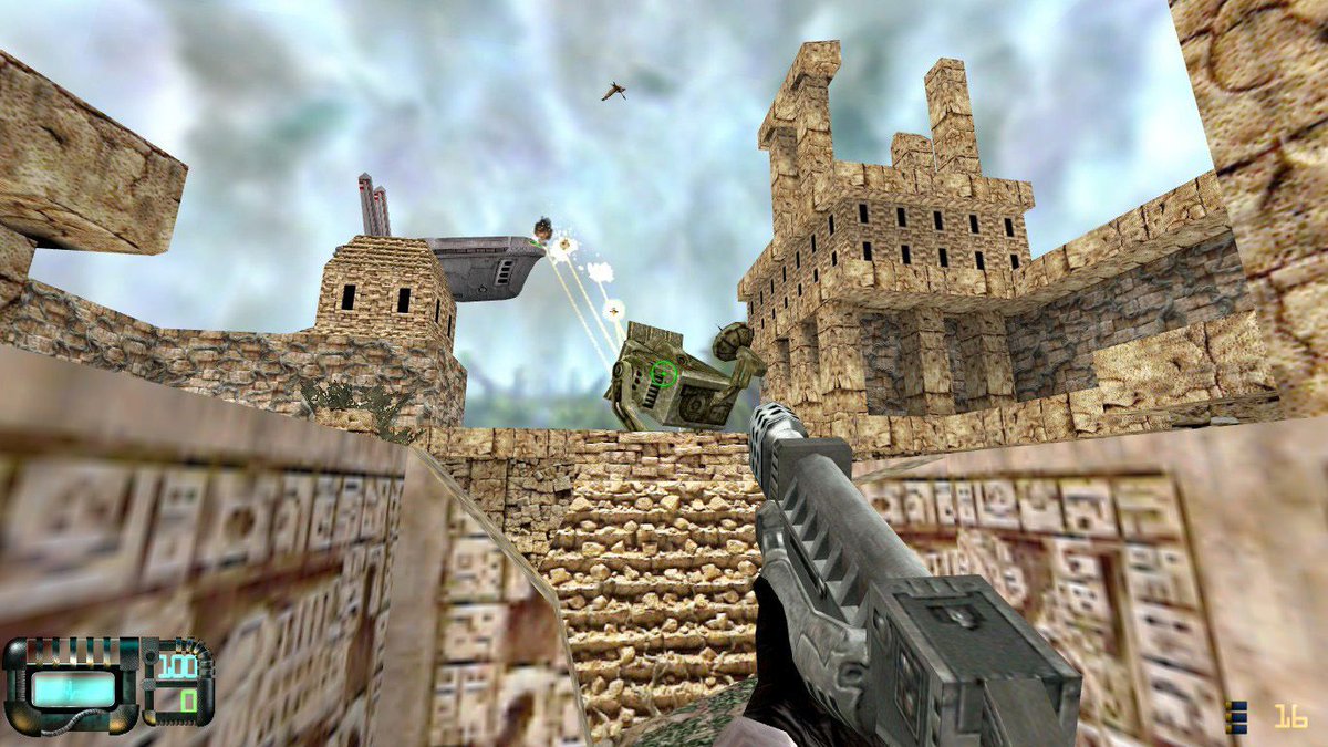 LambdaGen's tweet photo. Gunman Chronicles, everyone's favorite GoldSrc space western game is now 25 years old.

Originally released November 21st 2000 by Sierra, developed by the now-defunct Rewolf Software, with help from Valve. https://t.co/Z5OdAlmikr