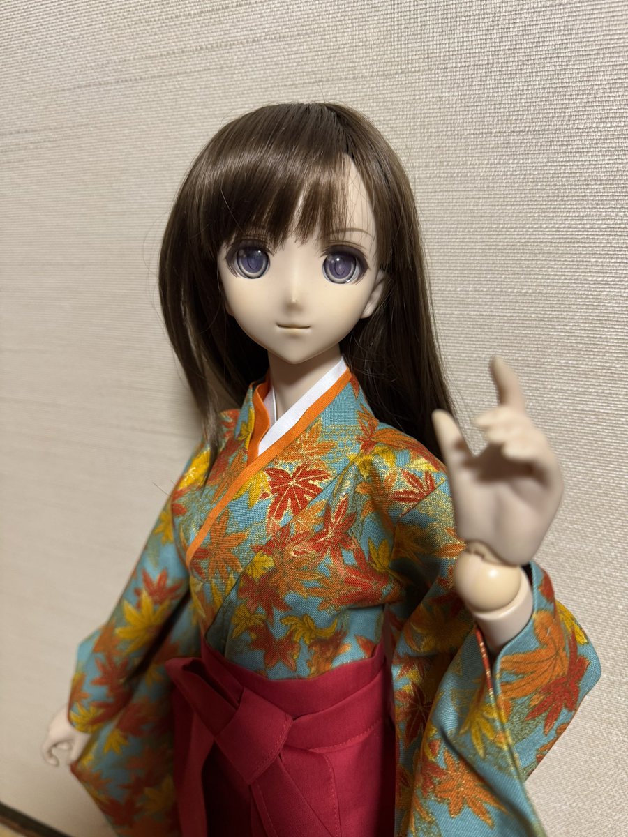 羅紗SD.DD他対応　紅葉柄振袖セット 振袖セット（紅緋） | ボークス公式 ドルフィーオンラインストア