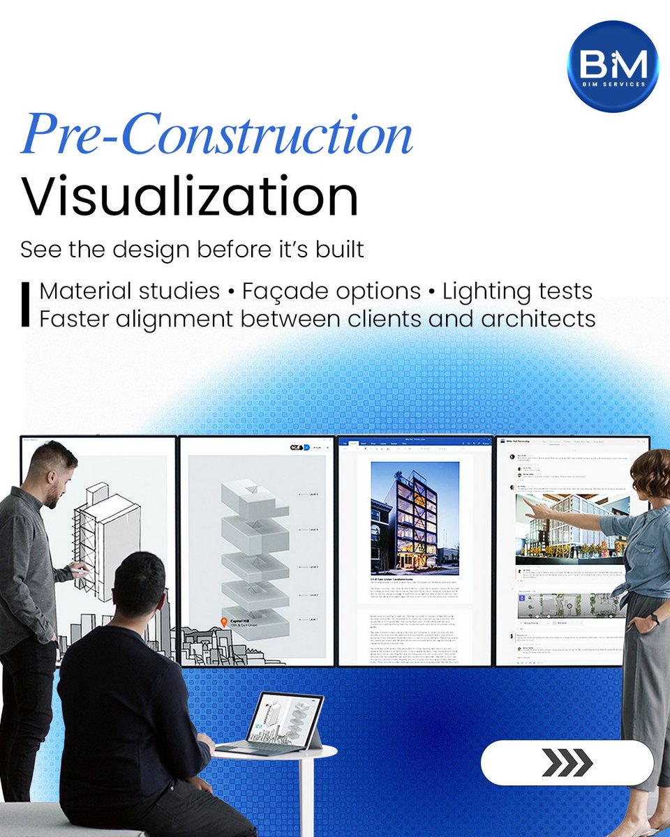 BIM_CADservices's tweet image. Visualize it. Refine it. Build it right.

BIM Services LLC delivers clear, realistic 3D visuals from design to handover.

#3DRendering #AECCommunity #MEPDesign #ArchitecturalVisualization #BuildingDesign #ConstructionLife #SmartConstruction #ConstructionTech #DesignEngineering