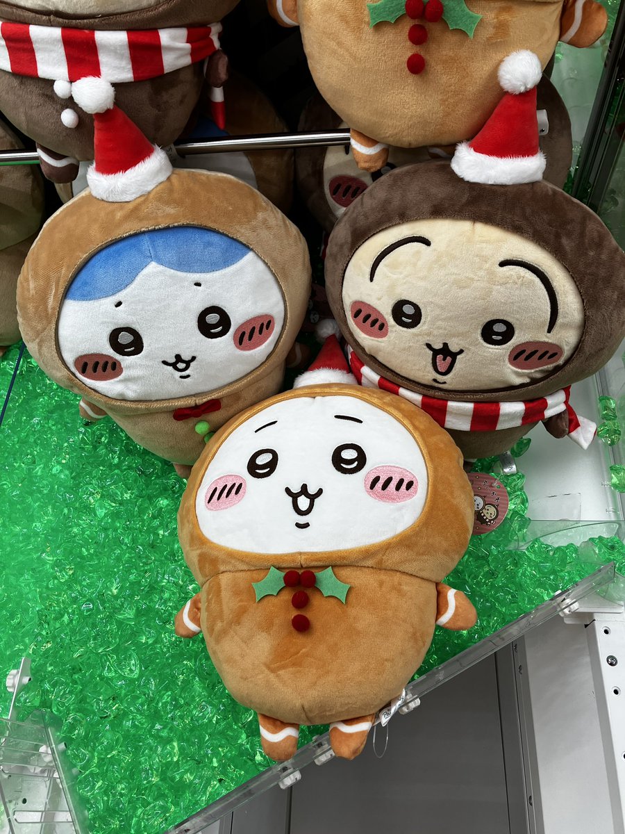 🎄新景品🎄 #ちいかわ ジンジャーマンBIGぬいぐるみが入荷いたしました