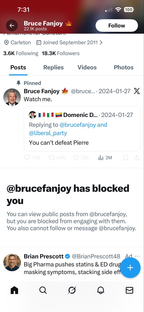 Mtm4646's tweet photo. @GunOwnersofCana He won’t answer just blocks people https://t.co/EVXReRTwqL