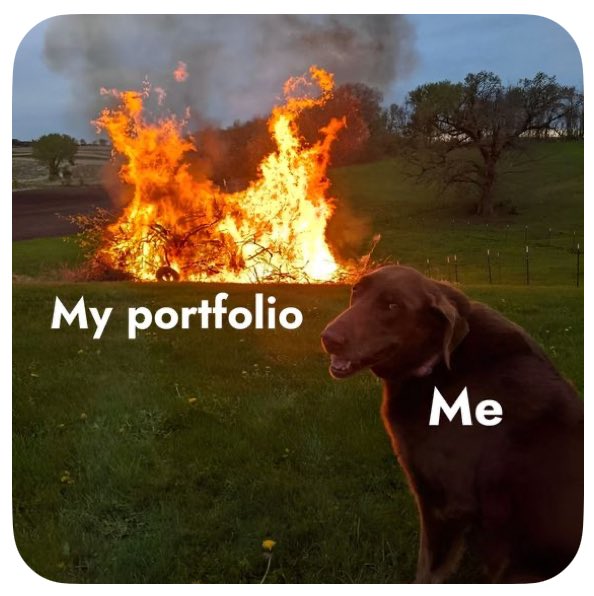 FiniteByDesign's tweet image. When your portfolio is burning but you’re just vibing anyway 😅🔥🐶
#CryptoLife #InvestorProblems #BearMarketMood #FinanceHumor #RelatableAF