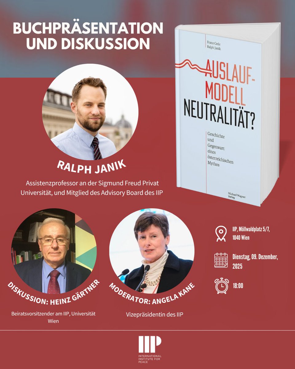 IIP Vienna - International Institute for Peace tweet media