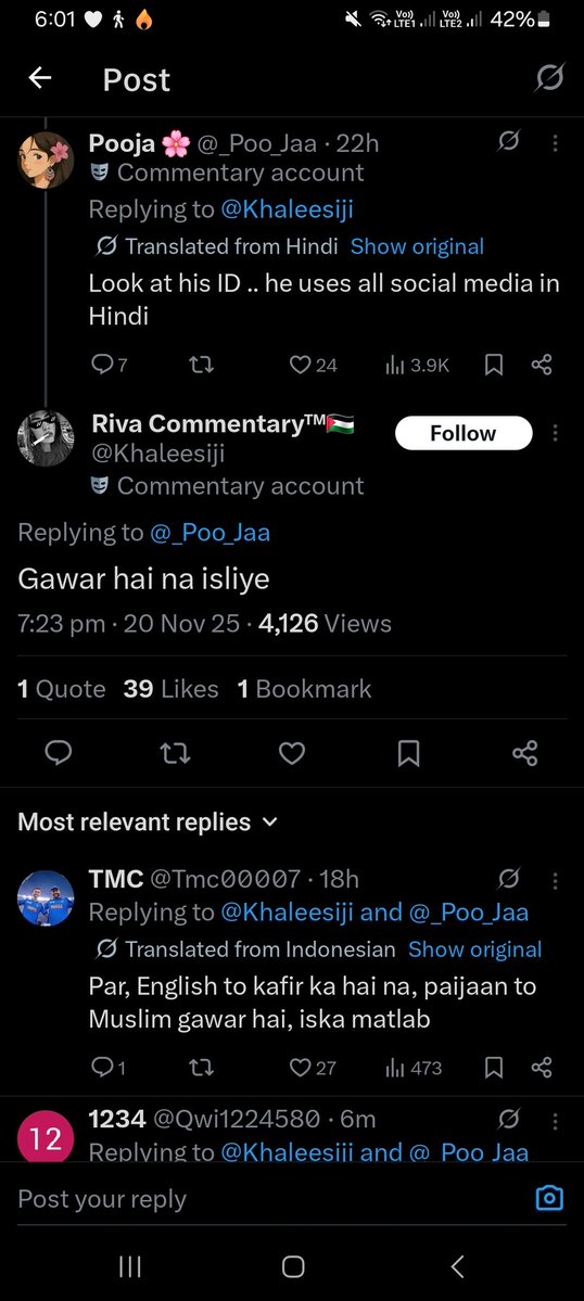 bhenkalaura's tweet image. ENGLISH IS NOT OUR LANGUAGE SO WHY THESE PEOPLE EXPECT EVERY INDIAN TO BE FLUENT IN HINDI. ACCORDING TO THESE SHITASSS PEOPLE IF YOU SPEAK YOUR OWN LANGUAGE YOU ARE GAWAR. EVERY COUNTRY SPEAK THEIR LANGUAGE AND USE ITS FONT WITH PRIDE BUT THESE LEFTISTS JUST WANNA BE AMERICANS