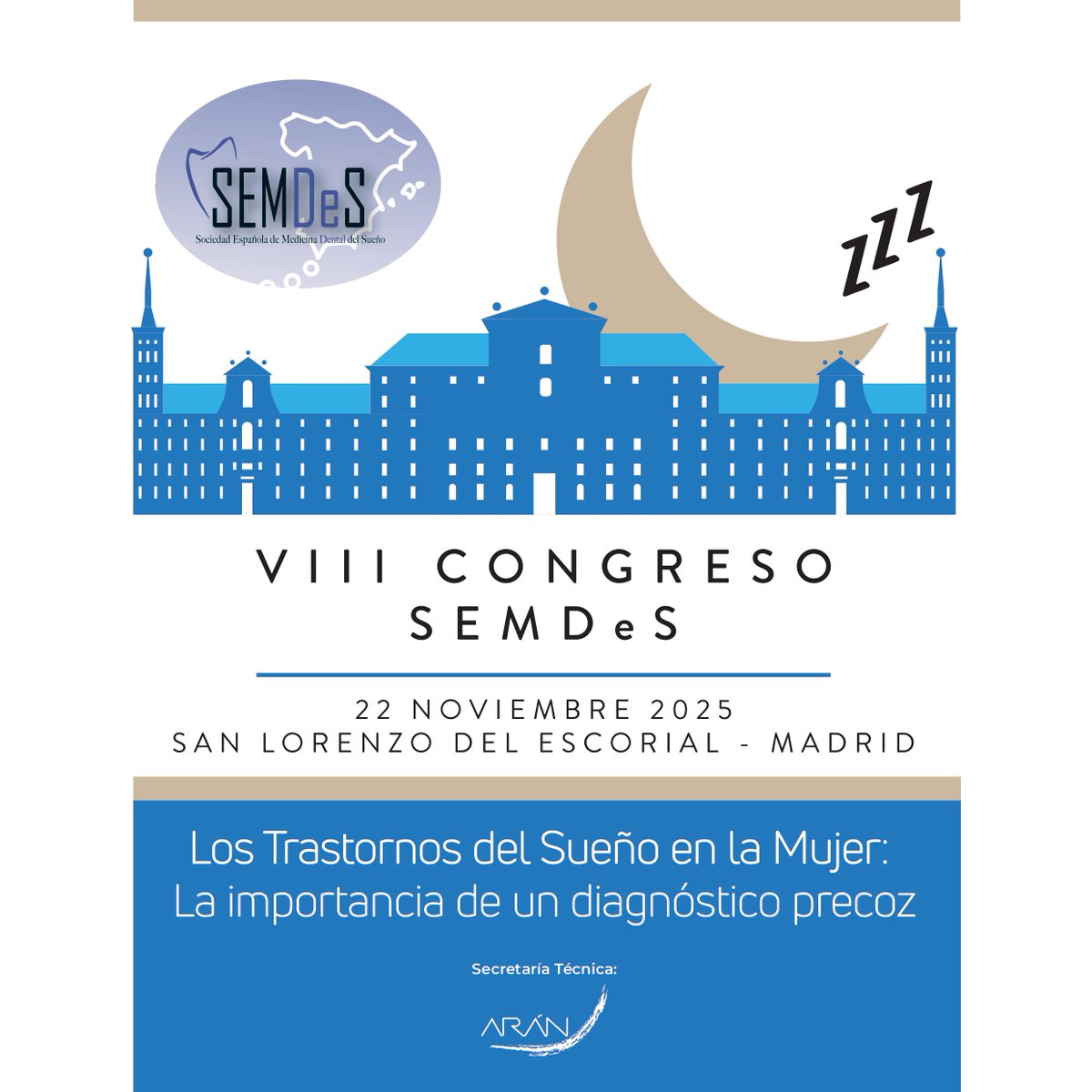 Este fin de semana somos sede del VIII Congreso SEMDeS. Este año el tema principal del congreso es: “Los trastornos del sueño de la mujer: la importancia de un diagnóstico precoz”.  En San Lorenzo de El Escorial y en el <a href="/RCU_MC/">Real Centro Universitario Escorial María Cristina</a> - <a href="/OSA_Agustinos/">Agustinos</a>. 
#masqueuncentrouniversitario