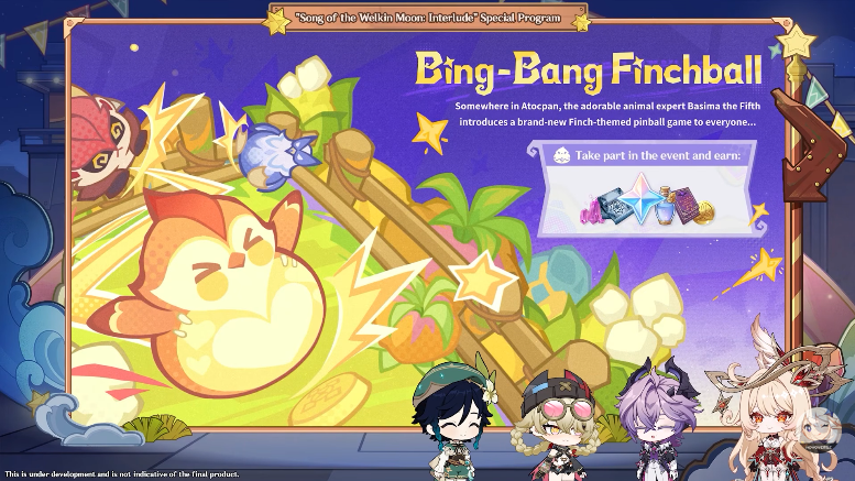 G8_Genshin's tweet image. Bing-Bang Finchball returns, this time with the fiery flavor of Natlan 🐦

#GenshinImpact #SpecialProgram #LunaIII #Livestream #Game8
