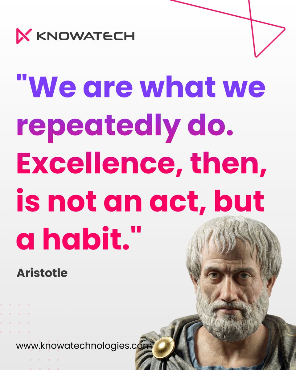 knowatech1's tweet image. At KnowaTech, we don’t just aim for good. We strive to build reliable solutions, foster deep collaboration, and grow through steady habits.
#KnowaTech #TechExcellence #Innovation #Leadership #GrowthMindset #HabitsMatter #DailyImprovement #SoftwareDevelopment #TeamWork