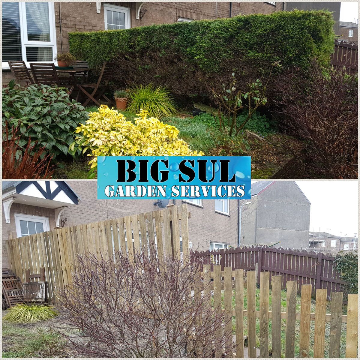 BigSulServices's tweet image. Hedge removed for this customer and new fencing installed around the property