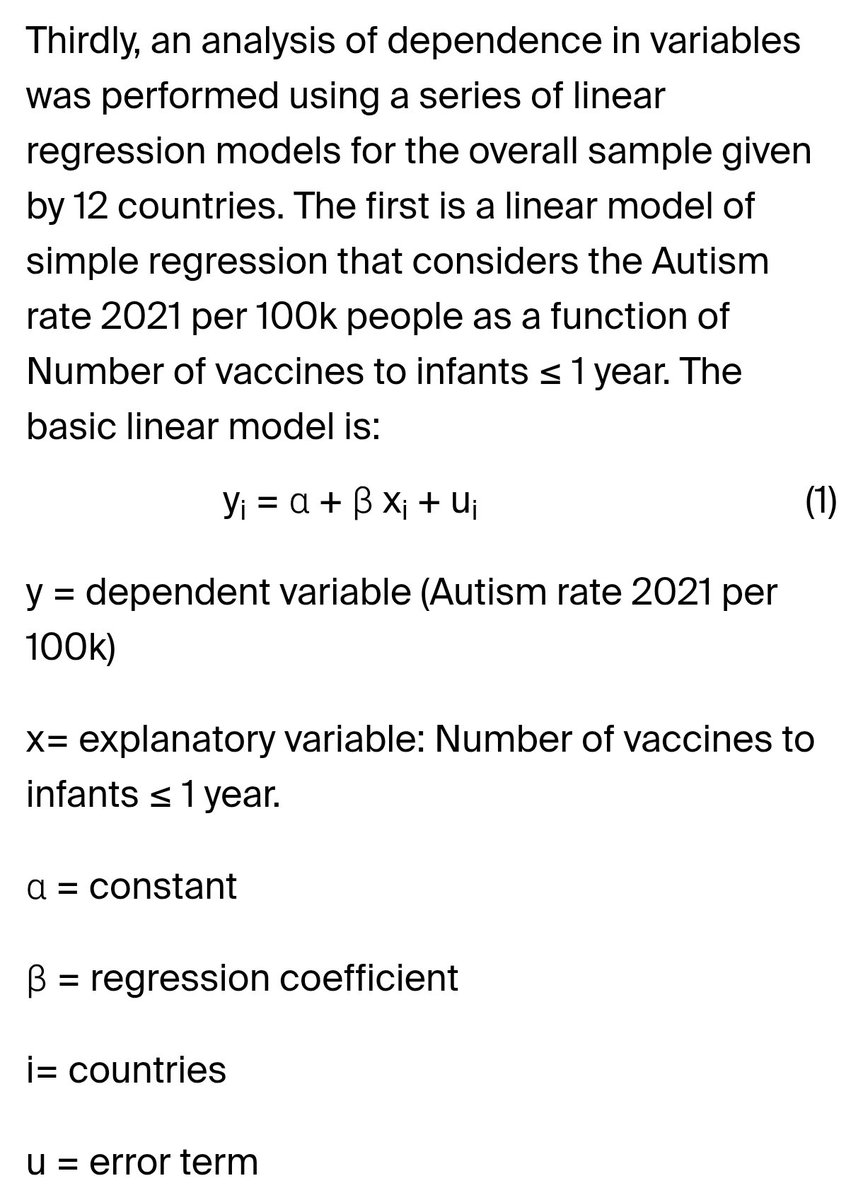 PoulardMere's tweet image. Già vedo qui da un rapido scrolling qualcosa che non va: il modello lineare indicato nella formula, vìola sicuramente alcuni assunti che condizionano la validità dei risultati, qualunque cosa venga fuori.