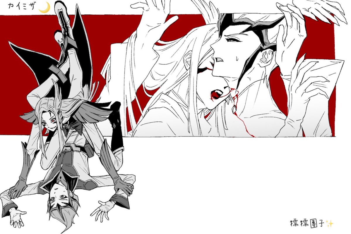 zexal2014's tweet image. 鳥咬貓的珍貴影像

* 是約稿，カイミザ