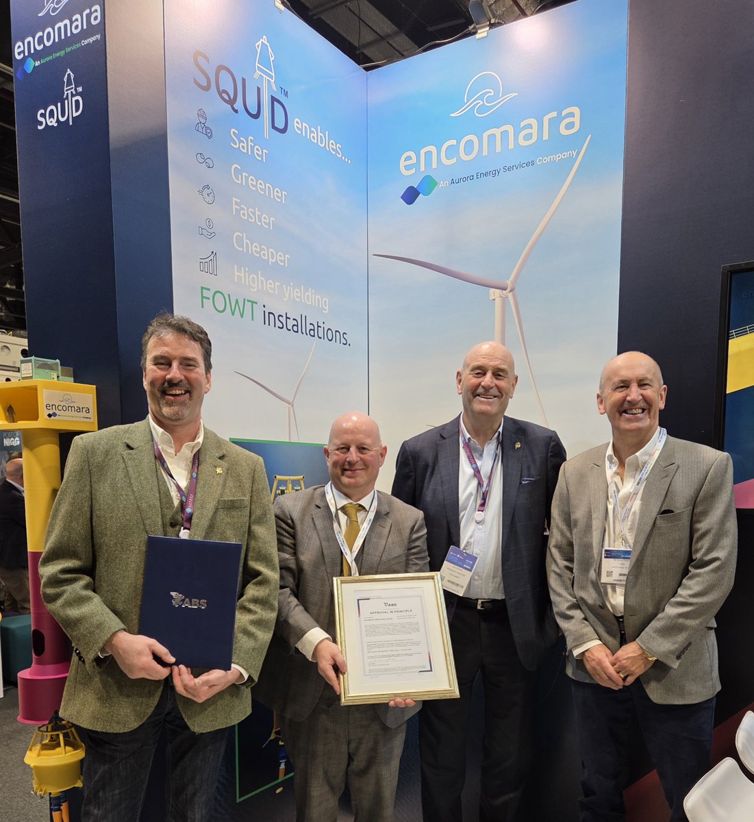 🆕 Press Release 🆕
ABS Grants Approval in Principle to Encomara for Innovative Squid™ System for Floating Offshore Wind Projects

ww2.eagle.org/en/newsdetail.…

ABS issued an approval in principle to Encomara for its Squid™ system, a novel approach that adapts proven disconnectable