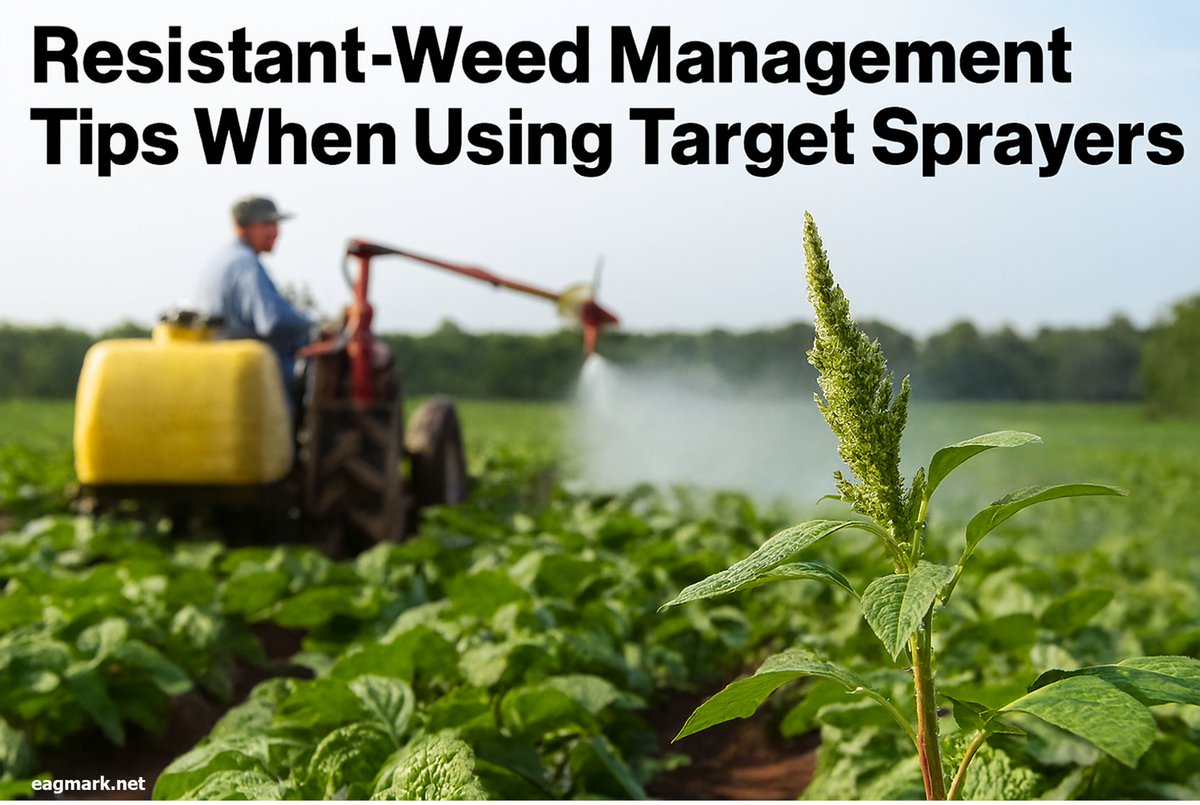 Eagmark_AgriHub's tweet image. 💡 Precision sprayers cut herbicide use 23-91% in field trials, but only when properly integrated.

New guide breaks down:
✅ Cost savings data
✅ Weed pressure impacts  
✅ Dual-tank advantages
✅ Resistance management

Read: eagmark.net/go/Vm9sKV

#AgTech #Farming