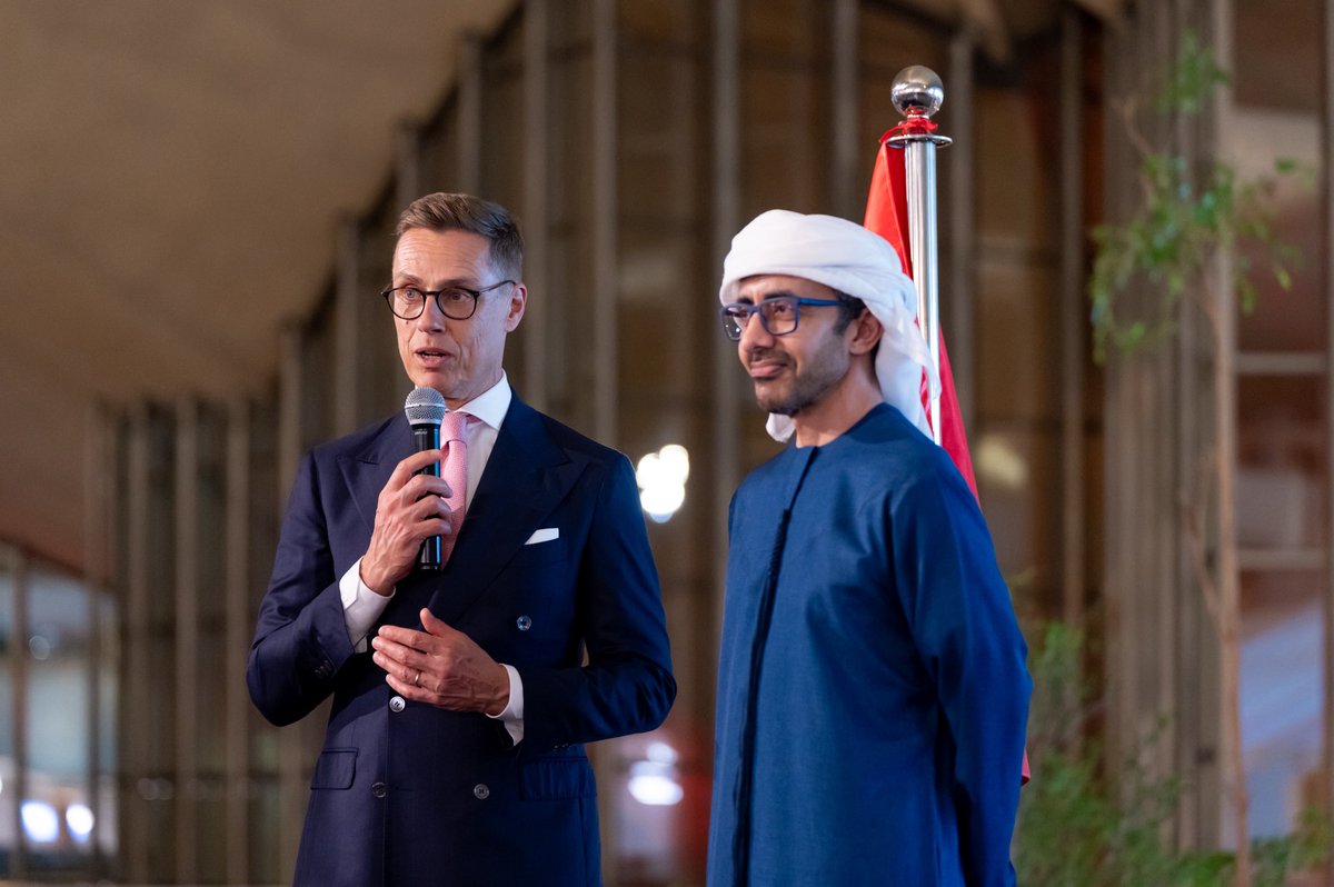 The Embassy organized a reception on the occasion of the Presidential visit of Dr. Alexander Stubb. We were honored by the presence of H.H. Sheikh Abdullah bin Zayed Al Nahyan, Minister of Foreign Affairs, which highlighted the excellent relations between our two nations.