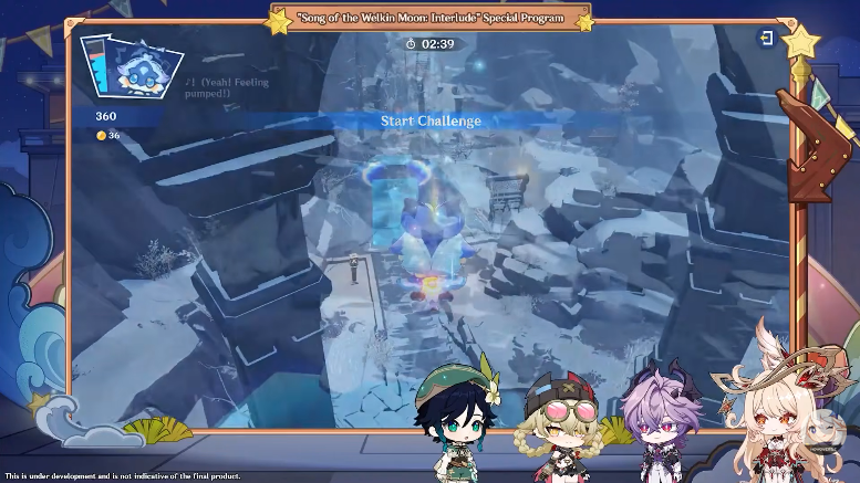 G8_Genshin's tweet image. The Soulblazers&apos; Snowbound Journey is a #Dragonspine event feat. a 4-star bow weapon reward! Minigames include: snowtrace hide-and-seek, frontier recon, snowball launching, and combat trial! ⛄️❄️

#GenshinImpact #SpecialProgram #LunaIII #Livestream #Game8