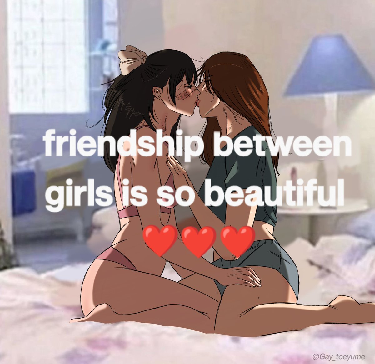 Gay_toeyume's tweet image. Let&apos;s go lesbians! (requested) 
#呪術廻戰 #jjktwt #SHOKOHIME #shokoieiri  #UtahimeIori