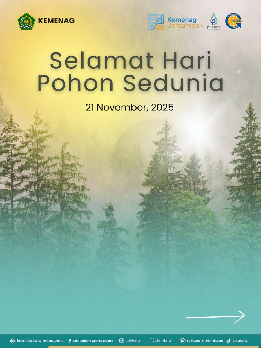 bla_jakarta's tweet image. Selamat Hari Pohon Sedunia 🌳
Geser untuk cek fakta menariknya yuk! 

📌 Jangan lupa Like, Comment, Share, dan Follow @blajakarta untuk update informasi lainnya. 

#BLAJakarta #BMBPSDM #KemenagRI #HariPohonSedunia #Ekoteologi