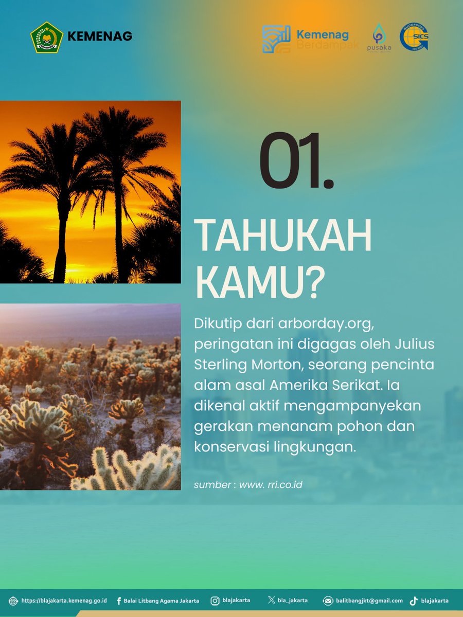 bla_jakarta's tweet image. Selamat Hari Pohon Sedunia 🌳
Geser untuk cek fakta menariknya yuk! 

📌 Jangan lupa Like, Comment, Share, dan Follow @blajakarta untuk update informasi lainnya. 

#BLAJakarta #BMBPSDM #KemenagRI #HariPohonSedunia #Ekoteologi