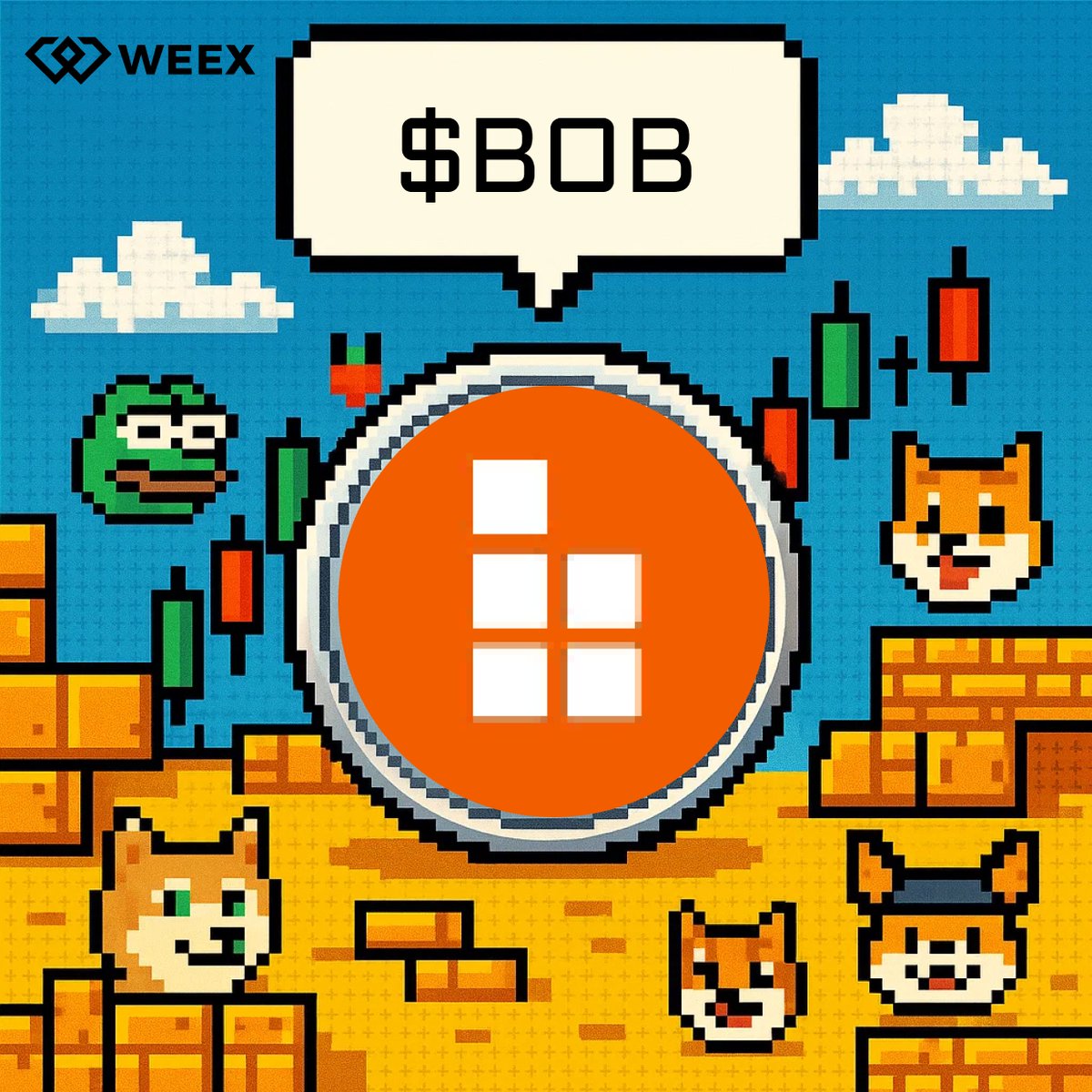 WeexCn's tweet image. #WEEX 热门币 ｜ $BOB @build_on_bob

💰 100U，两人均分，48h后开奖
 
只需：
👉关注 @WeexCn
🔸转发 + 留言WEEX UID  

立即注册 👇  
u-hw.com/zh-CN/register…
