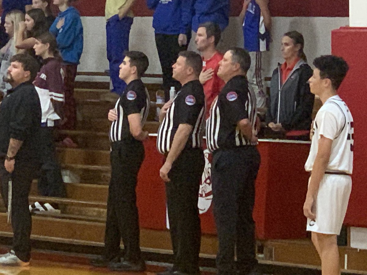 CBOA officials Garrett Anderson, Cord Hagedorn, &amp; Matt Lucas officiated the Harrisburg Tournament last night <a href="/MSHSAAOrg/">MSHSAA</a>