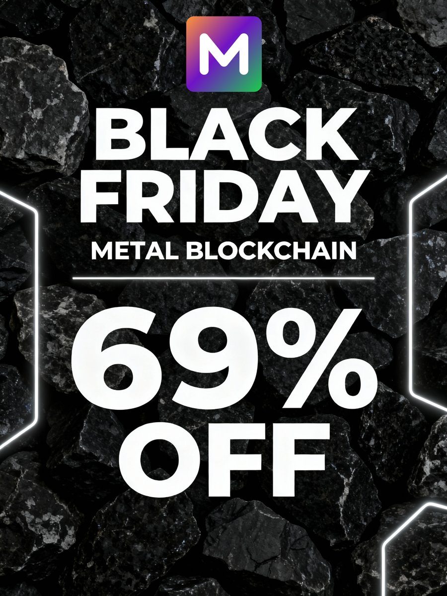metalpaysyou's tweet photo. Black Friday sales are here! 

$METAL $XPR $LOAN https://t.co/mW9VSxI6li