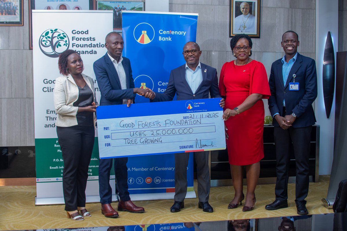 CentenaryBank's tweet image. Centenary Bank has today launched the beginning of a long-term partnership with @GoodForestsUg, marking a key step in the bank&apos;s strategy to grow over 500,000 trees in the next five years and a total of 1.9 million trees across the Centenary Group, which includes Centenary…