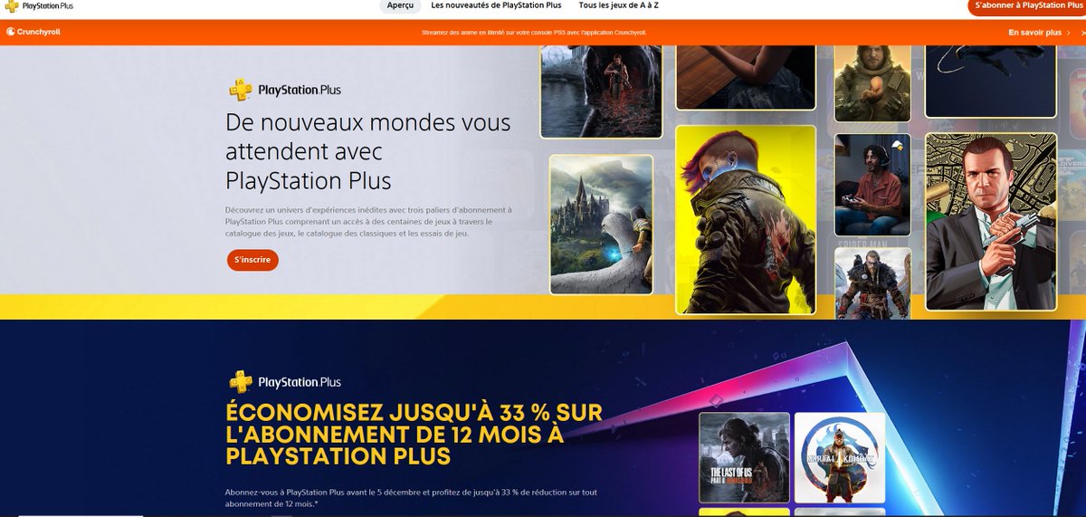 dealfunfr's tweet image. == BLACK FRIDAY - BAISSE DE PRIX PS PLUS ==
Si vous n&apos;êtes pas abonné, découvrez les prix réduits pour les abonnements Premium,  Extra et Essential !
*Store Playstation : sonyps.prf.hn/click/camref:1…