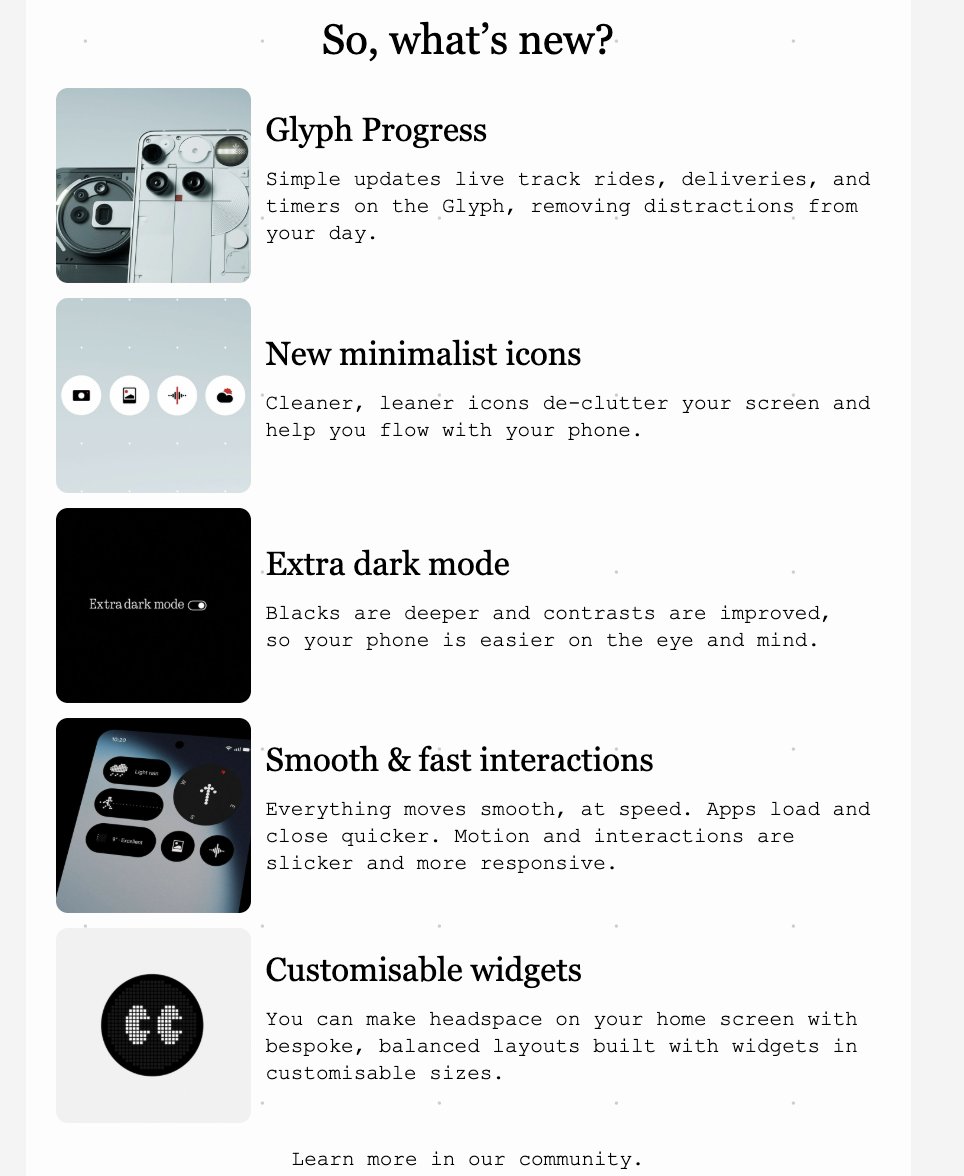 stufflistings's tweet image. Nothing OS 4.0 has arrived.
