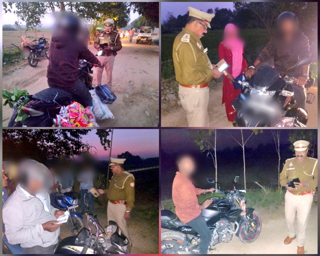 bahraichpolice's tweet image. यातायात माह नवम्बर-2025 के दृष्टिगत #SPBahraich के निर्देशन में,
जनपद में शांति एवं कानून-व्यवस्था बनाये रखने तथा यातायात नियमों का अनुपालन कराये जाने के लिए थाना नवाबगंज पुलिस द्वारा संदिग्ध वाहन/व्यक्तियों की चेकिंग की जा रही है।
#UPPtraifficmonth 
#UPPolice