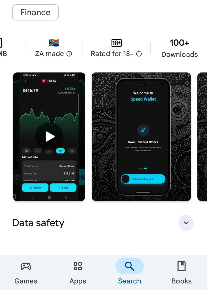 speed__wallet's tweet photo. Speed wallet has now over 100+ downloads on Playstore 🚀

IOS is coming very soon.

Best rates at swapping, and spending your crypto in the real world.

Lets continue to grow, thank you to our users 🚀.

#speed__wallet #solana #CryptoMarket https://t.co/ONNgiV86Ak