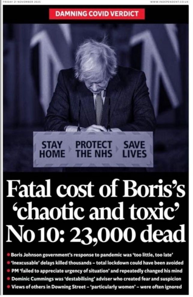jdpoc's tweet image. Boris Johnson and the Entire Tory Cabinet should BE IN JAIL for this.

And the true number of dead from their incompetence is probably much, much higher.

PEOPLE DIED while they channelled £Billions of tax cash to their friends family, and donors.